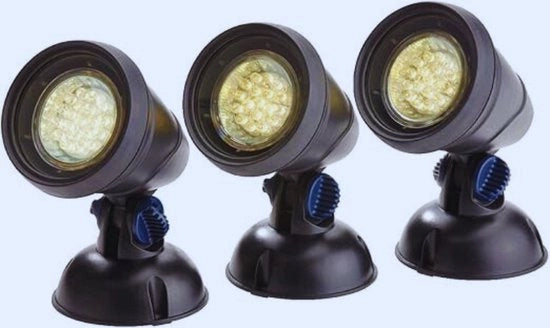 Illuminazione Perfetta per Esterno: Set LED LunAqua Classico 3 - Fari LED Sottomarini per Piscine, Giardini e Piscine