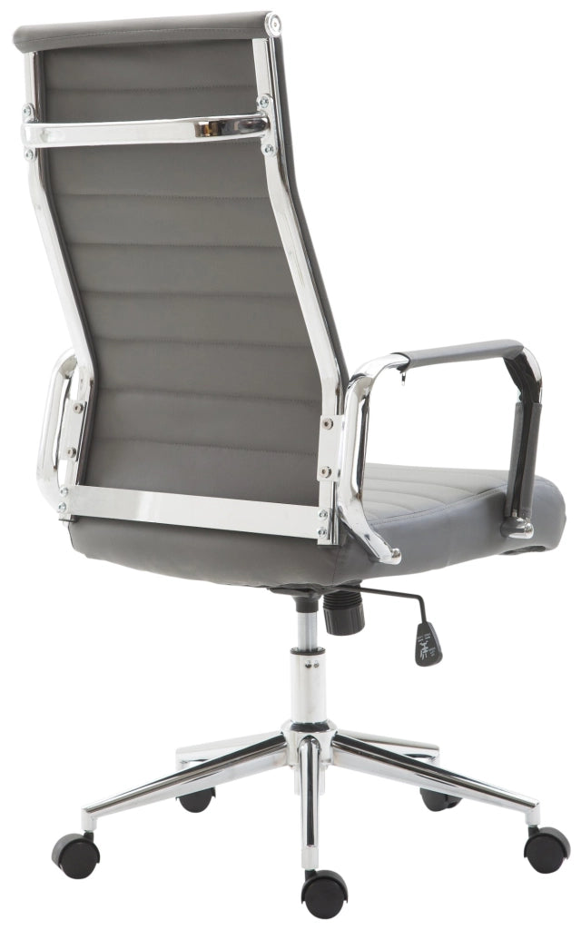 Sedia ufficio Kolumbus in similpelle grigio