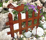 Decorazione per giardino robusta - look a ruggine - 1 pezzo - marrone - metallo - 40 cm