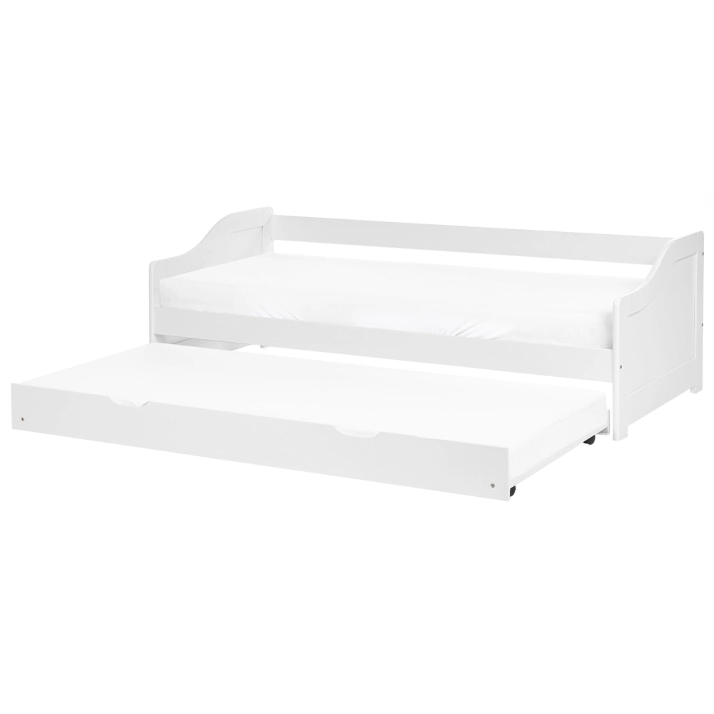 Letto a scomparsa in legno di pino chiaro con struttura in velluto UE misura singola 90 x 200 cm Telaio a doghe Extra Telaio a scomparsa