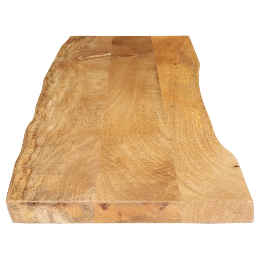 Piano Tavolo 180x40x2,5 cm Bordi Vivi in Legno Massello Mango 370713