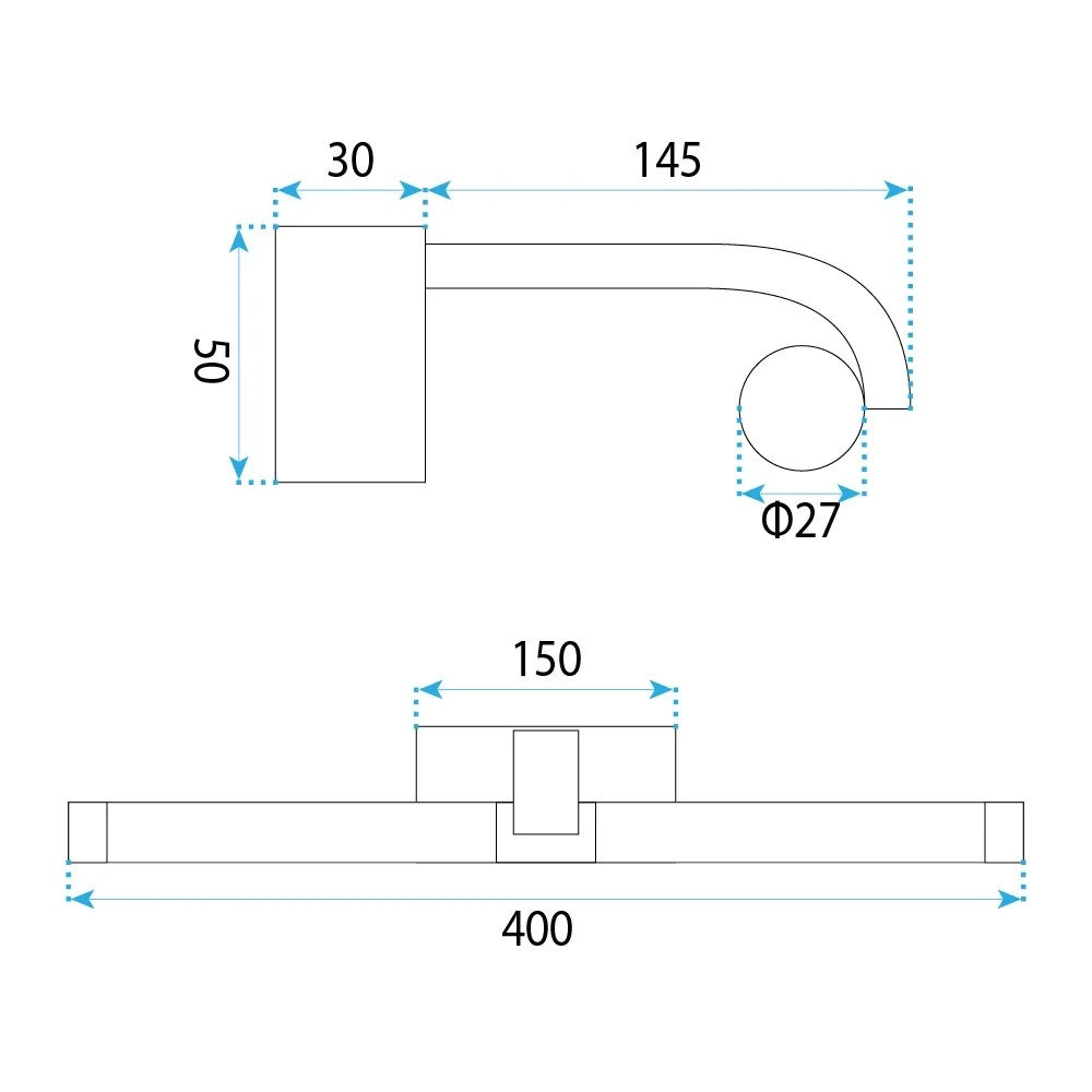 Applique Da Bagno Led APP1881-1W 40cm Chrome