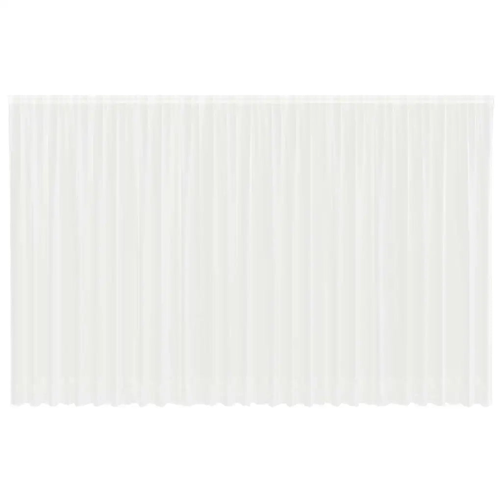 vidaXL Tende con tende Bianco 750 x 300 cm Poliestere