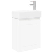 Mobile Bagno | Armadio da bagno con rubinetto Bianco 45,5 x 25,5 x 84 cm