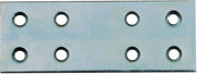 PIASTRINA DI GIUNZIONE DIRITTA FERRO ZINCATO 50 PZ. mm.60x30