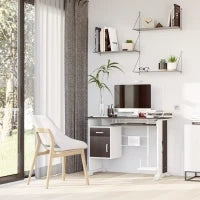 Scrivania per Computer Porta PC, Scrivania per Cameretta e Ufficio con Cassetto Legno 100x52x75 cm