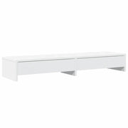 Supporto per Monitor con Cassetti Bianco 100x27x15 cm in Legno Agglomerato CFW5929326