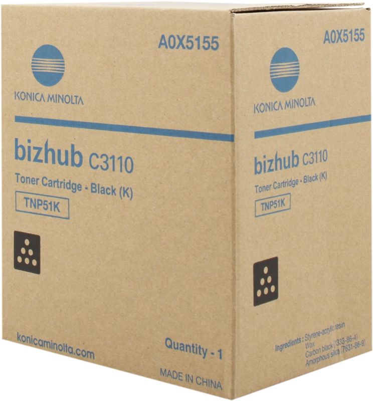 ORIGINAL Konica Minolta toner nero A0X5155 TNP51K ~6000 Seiten