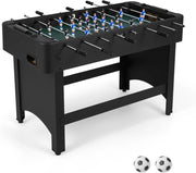 COSYWAY Calcio Balilla, Biliardino con 22 Giocatori, 2 Palline e Contatori, Tavolo da Calcio con 8 Aste per Adulti e Bambini, 119 x 108 x 79 cm