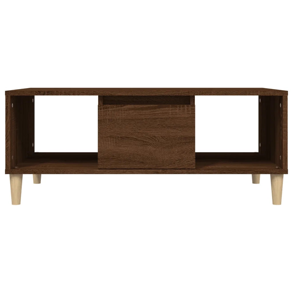 Tavolino da Salotto Rovere Marrone 90x50x36,5 cm in Multistrato cod mxl 27068