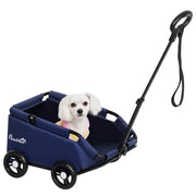 Passeggino per Cani Pieghevole ¨C Xylo ¨C Acciaio e Tessuto Oxford, 53x45x28 cm, Blu Scuro