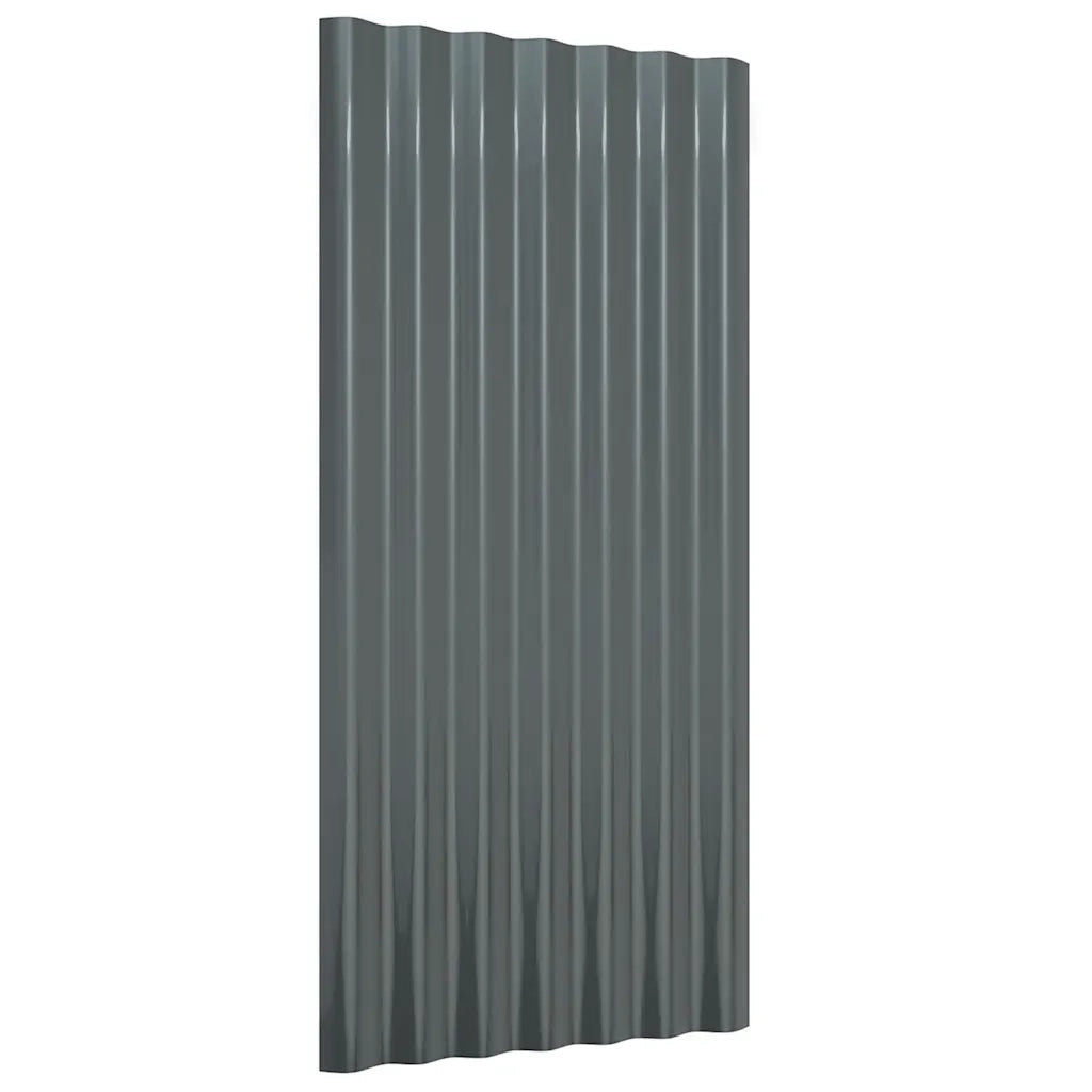 Pannelli Tetto 36 pz Acciaio Zincato 80x36 Antracite CFW3361230