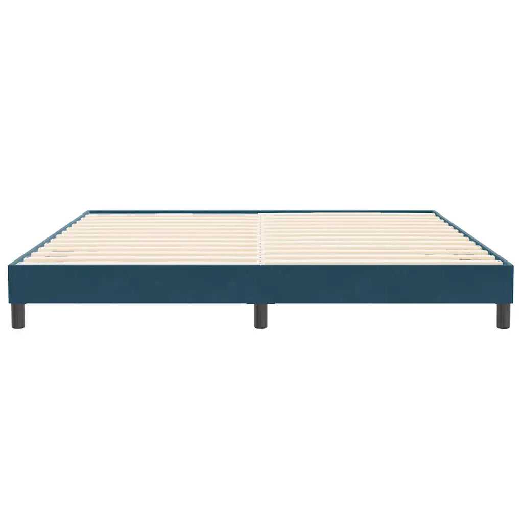 Giroletto senza Materasso Blu Scuro 200x220 cm in Velluto 4101425