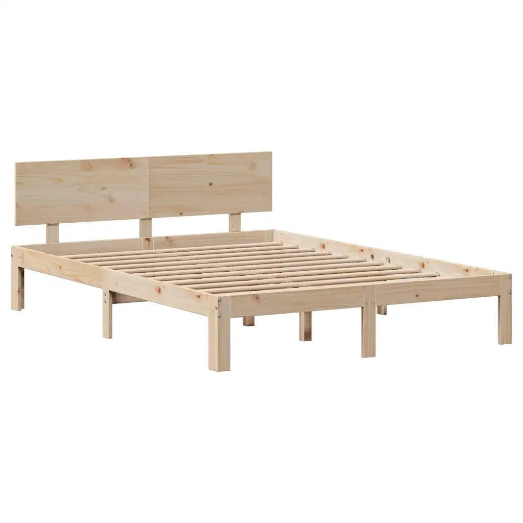 vidaXL Giroletto con Cassetti 120x190 cm in Legno Massello di Pino