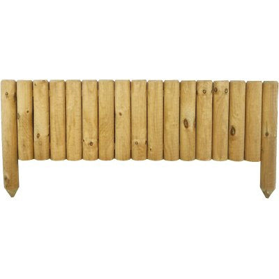 BORDURA AIUOLA PREMIUM LEGNO EURO - PINO IMPREGNATO CM 100 H.CM 30/45- 5 pezzi