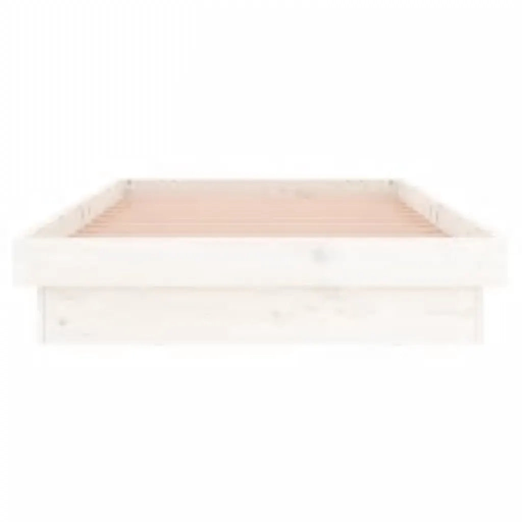 Giroletto con LED Bianco 90x200 cm in Legno Massello 819958
