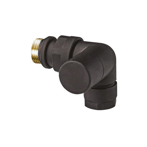 DETENTORE AD ANGOLO SX TOP FAR- 1/2 Nero opaco- FAR- pezzi 1