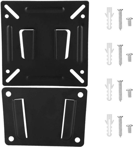 Supporto TV per parete robusto con viti, contenitore per 14-32in LCD TV, 120x120x80mm