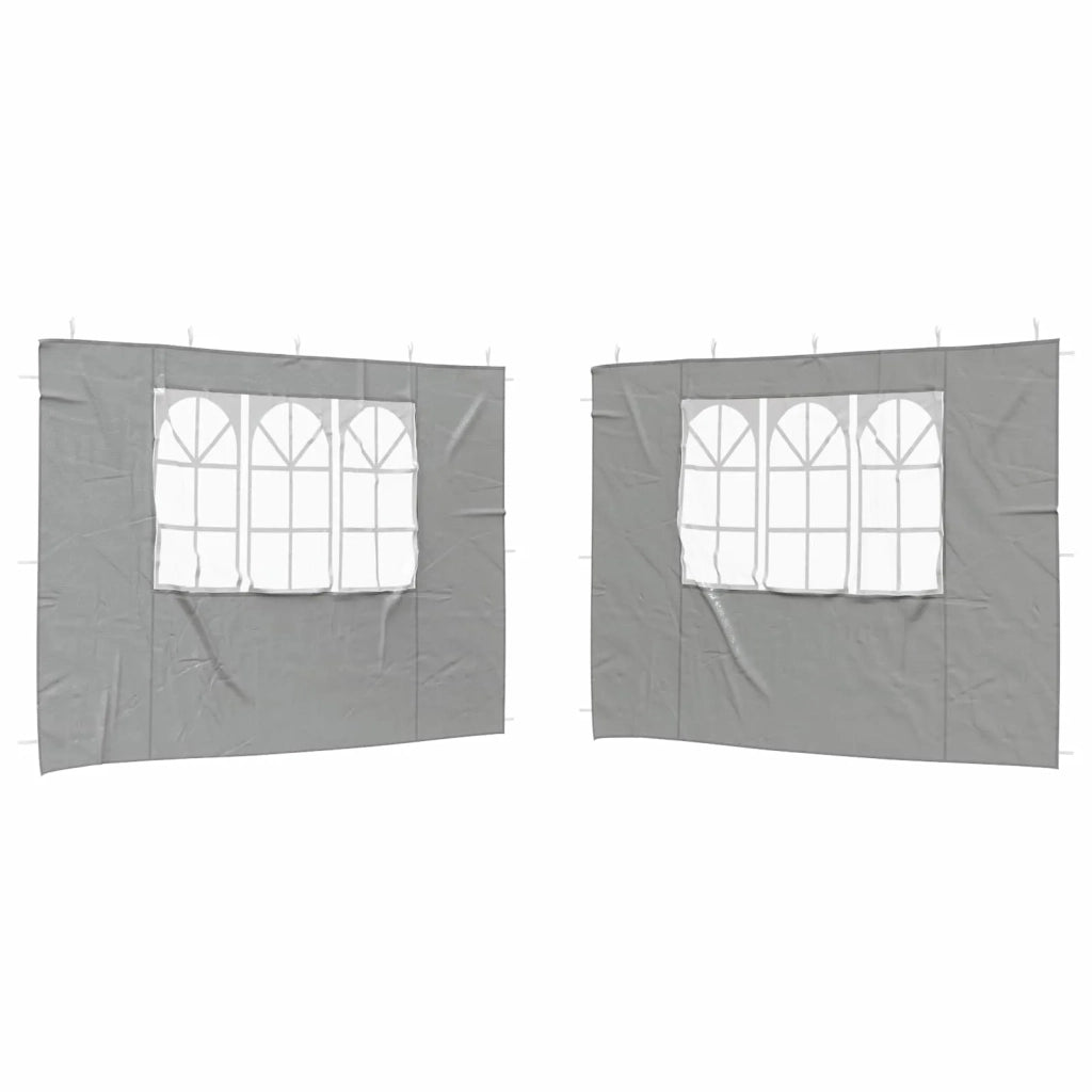 Parete per tenda da festa 2 pcs 300 x 195 cm Grigio Chiaro 42033005