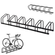 Supporto Bici da 6 ¨C Minimal ¨C 179x33x27 cm Acero Nero