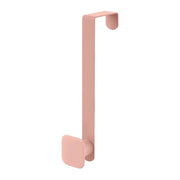 Gancio bagno singolo in acciaio e plastica rosa quadrato Fiore
