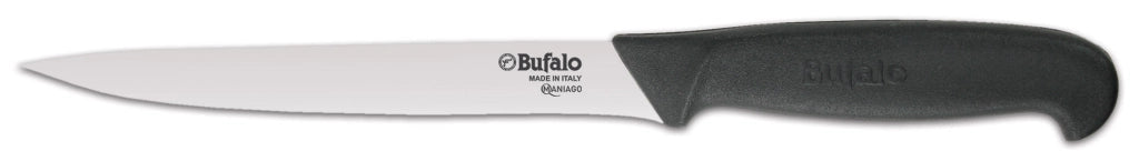 Set Coltelli 3 Pezzi per Tritare Sfilettare e Spelucchino Bufalo Kit Chef Manico Nero