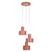 Lampadario industriale RIF mattone rotondo 3xE27 Ø33