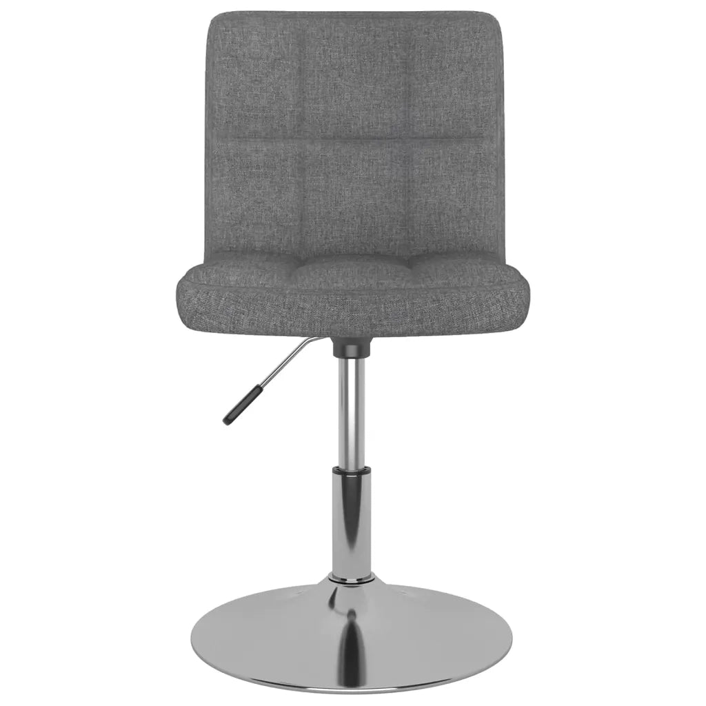 Sedie da Pranzo Girevoli 2 pz Grigio Chiaro in Tessuto cod mxl 67324