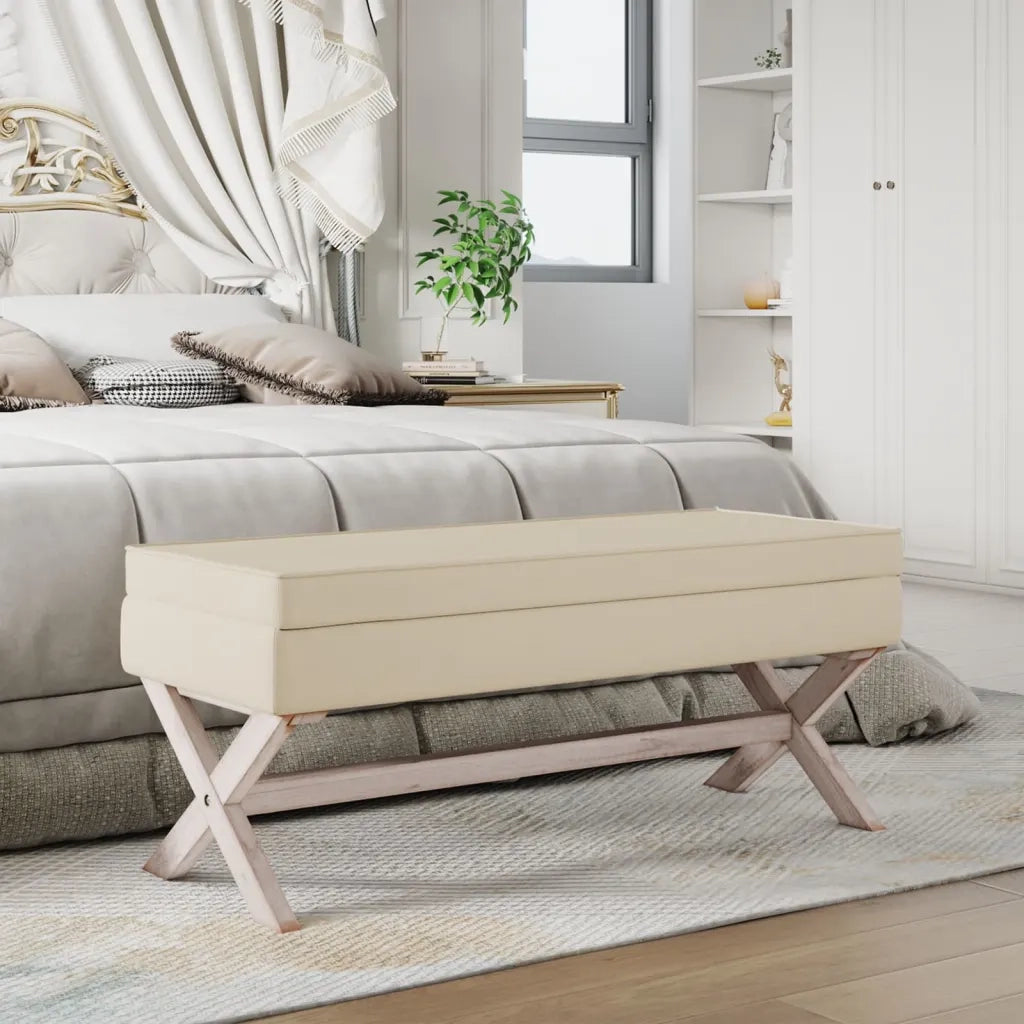 Sgabello Portaoggetti 110x45x49 cm in Tessuto cod mxl 50078