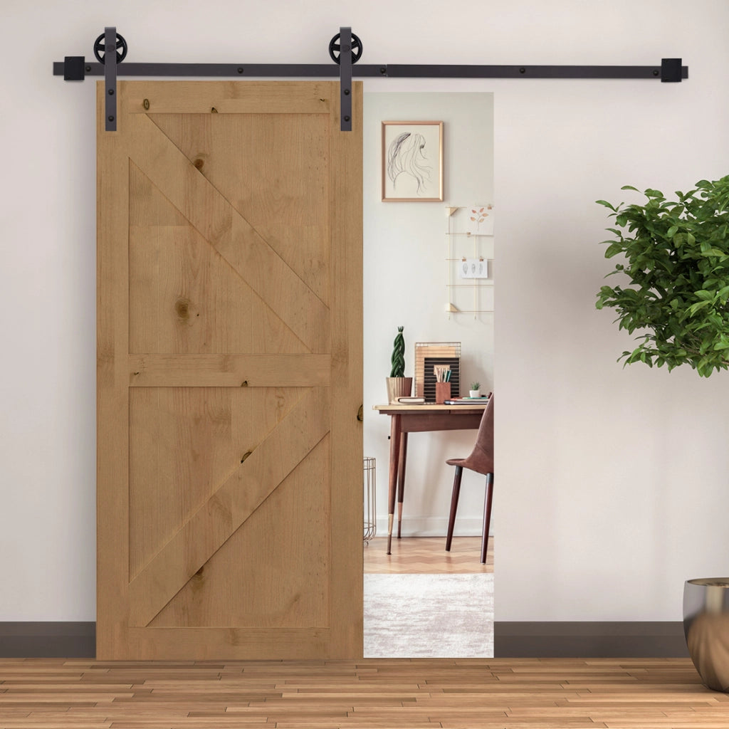 Guida per Porta Scorrevole ¨C zephmum ¨C Acciaio 183 cm Marrone