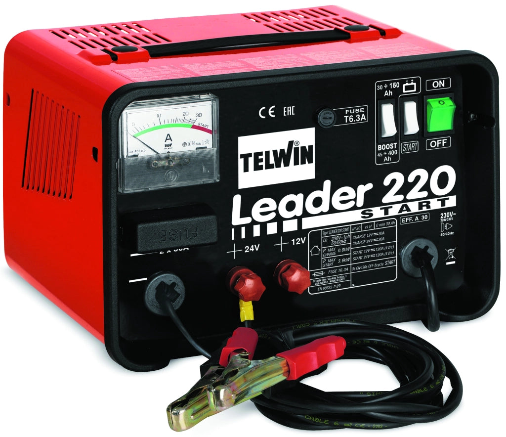 Caricabatterie Leader 220 Start 230 V 0 8 3 6 kW Telwin
