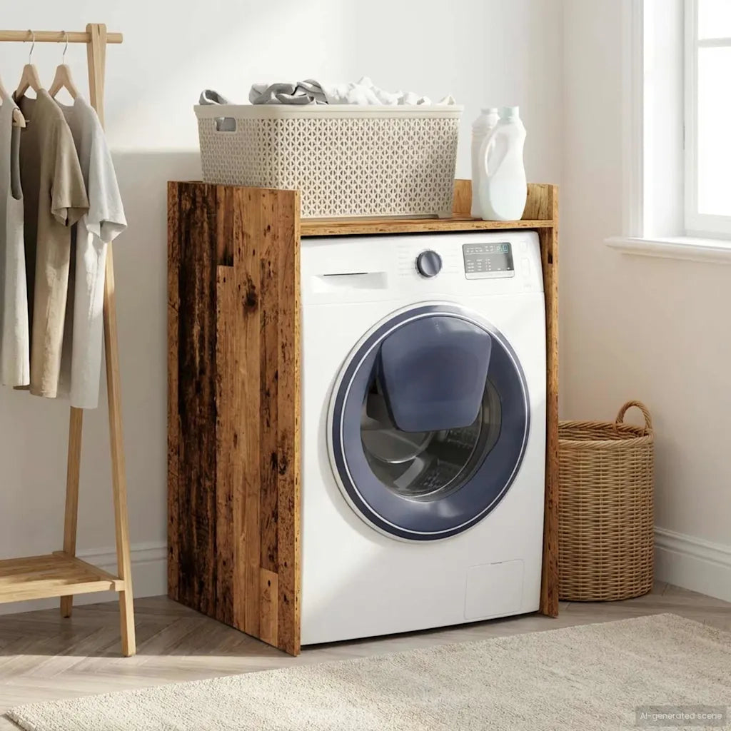 Mobiletto per lavatrice Legno vecchio 67,5 x 62 x 97 cm 8006814