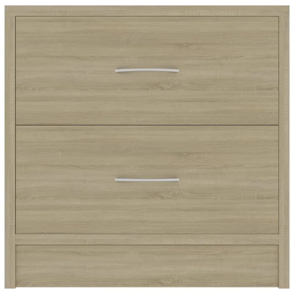 Set di 2 Comodini | Armadio da Notte | Mobiletto da notte Rovere Sonoma 40x30x40 cm in Legno Multistrato