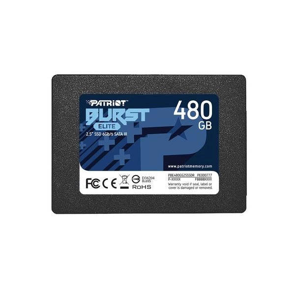Ssd patriot 480gb burst elite 2.5 sata3 read:450mb/write:320 mb/s - pbe480gs25ssdr