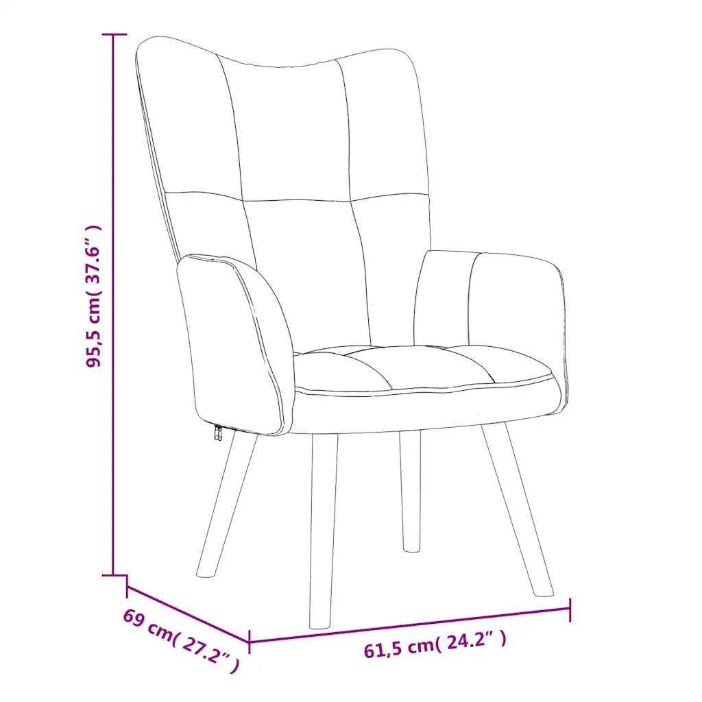 Poltrona Relax Grigio Chiaro in Velluto cod mxl 51722