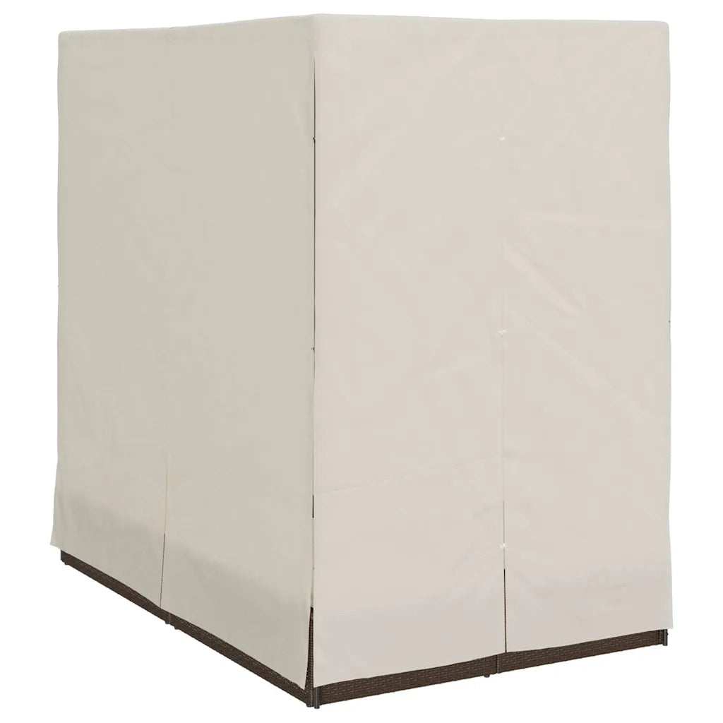 Lettino da sole doppio Bianco caldo 205 x 129 x 200 cm