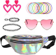 Costumi da ballo anni 80 90 retro disco completo con accessori per donne