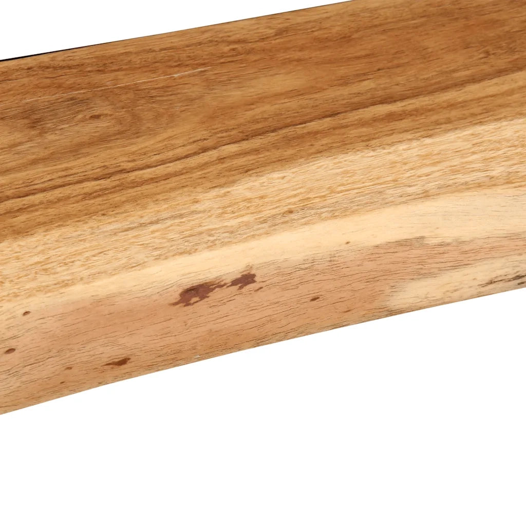 Mensole da Parete 2 pz 100x20x3,5cm in Legno Massello di Acacia 373627