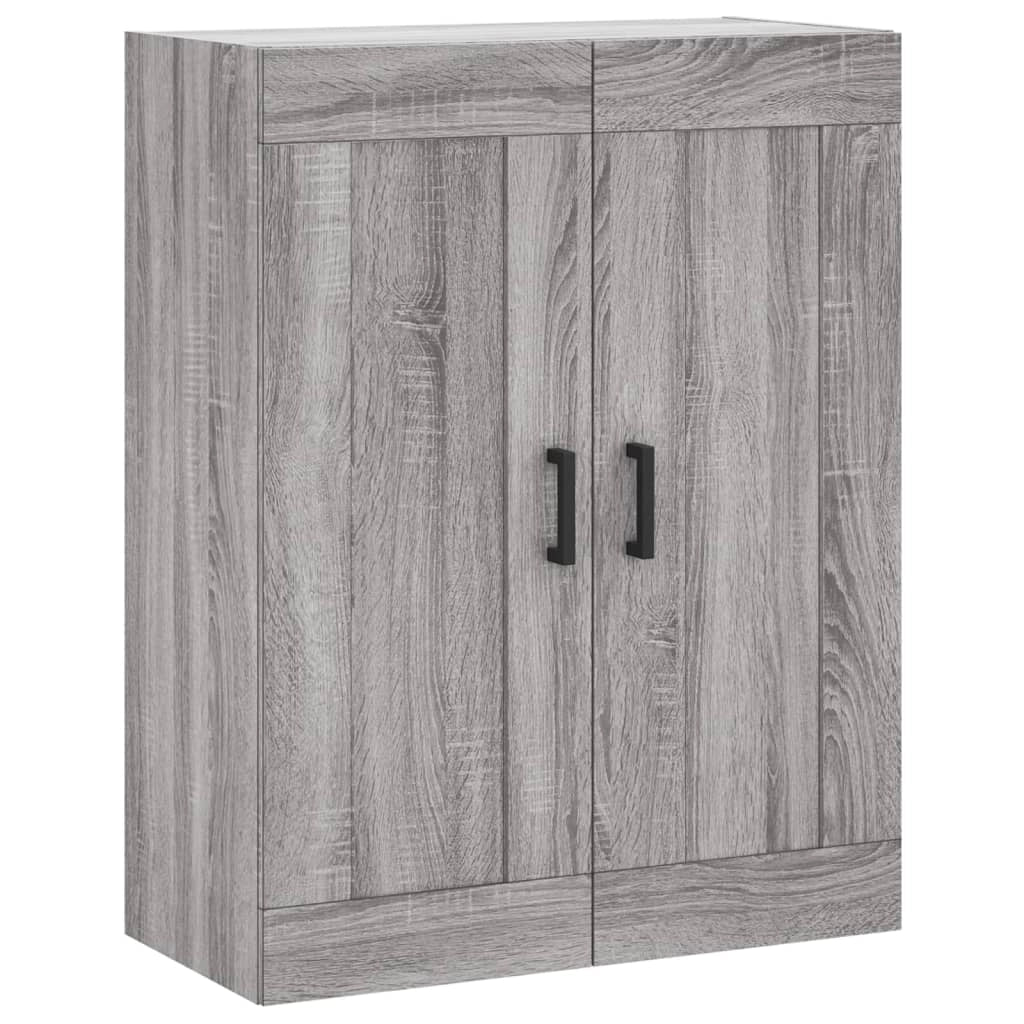Buffet credenza cassettiera armadio mobile contenitore organizer cucina soggiorno salotto rovere Sonoma alto 69,5 x 34 x 180 cm legno ingegnerizzato grigio 02_0035591