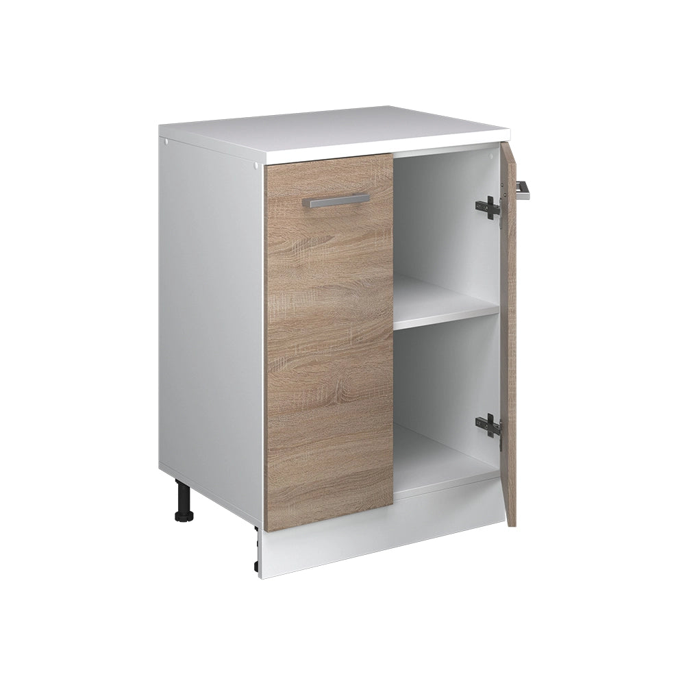 Mobile per mansarda Rion Sonoma/Bianco 60 x 83.8 cm senza inclinazione con 2 ante Vicco
