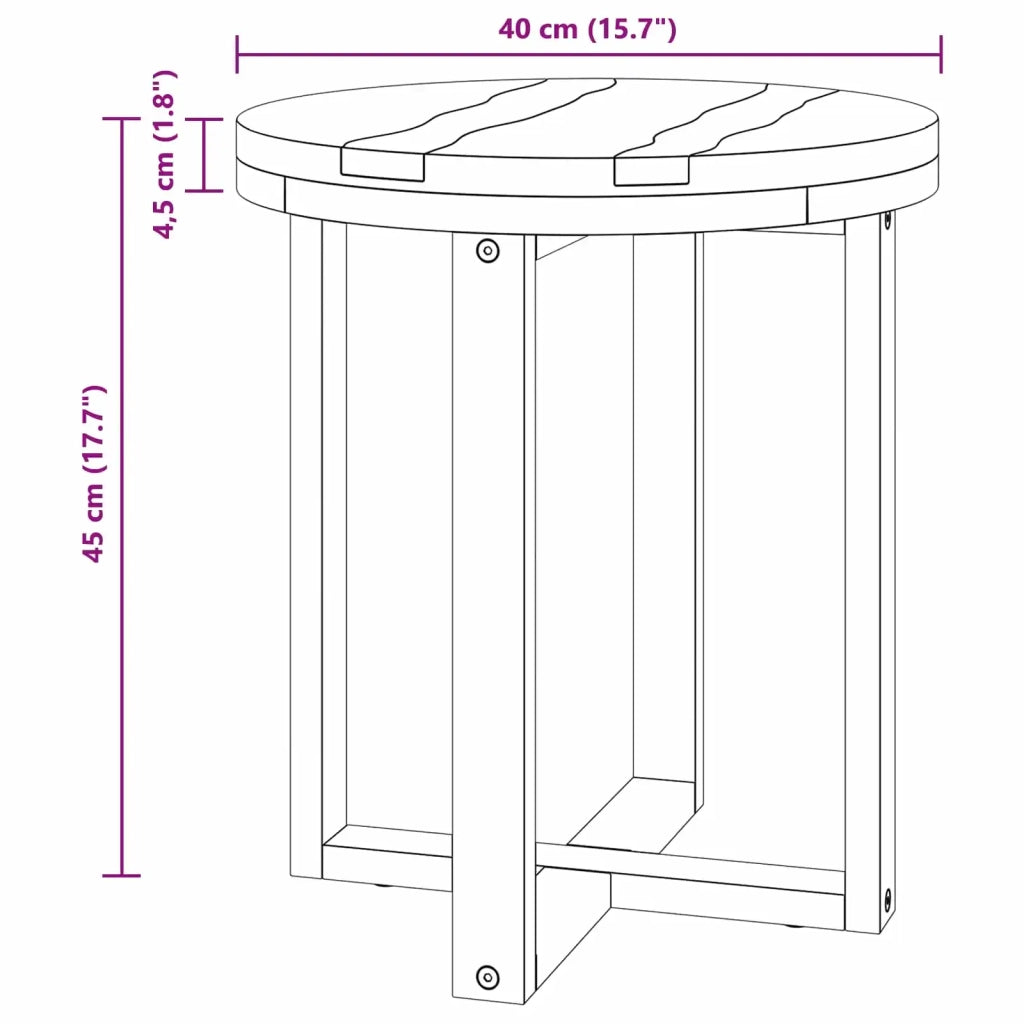 Tavolino da salotto Marrone 40 x 40 x 45 cm