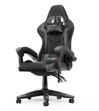 Sedia gaming ergonomica - RATTANTREE - con Supporto Lombare Sedia da Gioco in Pelle Pu con Altezza Regolabile - Nero Grigio