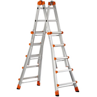 Scala telescopica professionale 5+5 alluminio rinforzato uso multifunzione en131-4