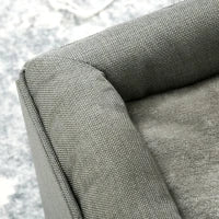 Casetta per Gatti a 2 Livelli con Cuscino in Peluche, in Legno, Poliestere e Plastica, 36.5x36.5x33 cm, Verde