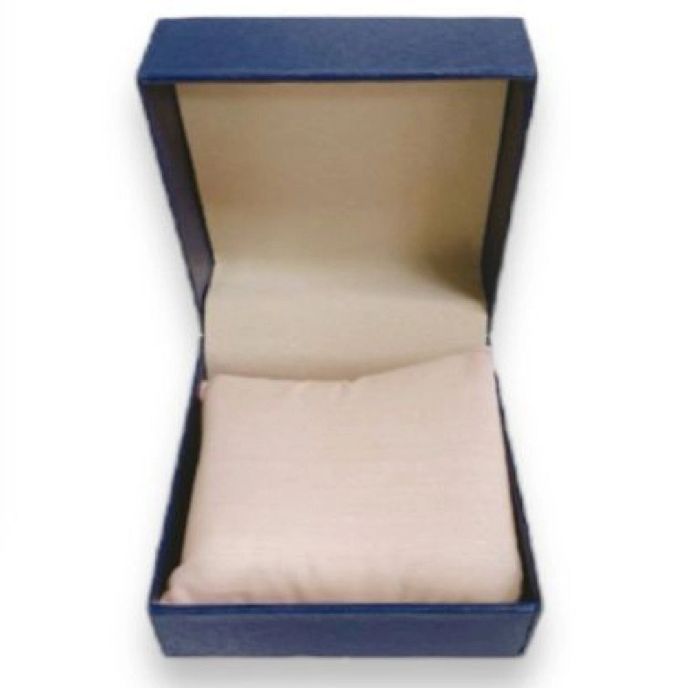 Trade Shop - Scatola Porta Orologio Rigida 10x10x6 Cm Con Cuscino Interno Apertura A Libro -