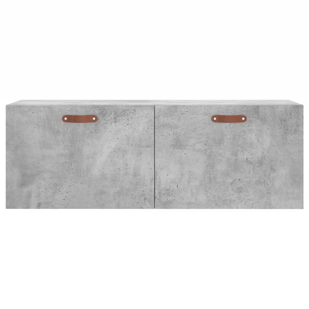 Mobile a Parete Grigio Cemento 100x36,5x35 cm Legno Multistrato 830112