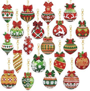 Decorazioni con diamanti per Natale 20 pezzi - set di decorazione con diamanti 5D per bambini per l'attività di Natale.