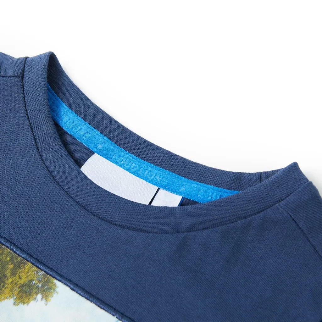 Maglietta da Bambino Blu Scuro 116 11756