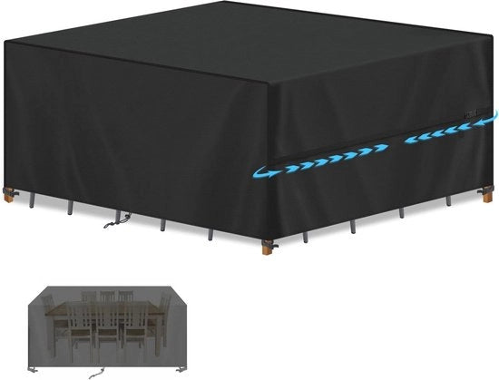 Copertura impermeabile per arredi esterni - 250 x 180 x 100 cm - Sacchetto di protezione UV-resistente per tavolo da giardino e set di divani