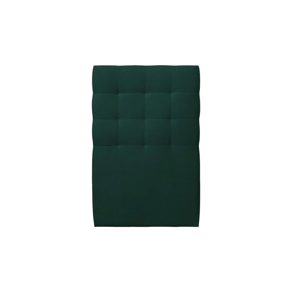 Letto 90x200 cm con testata imbottita - Tessuto velluto